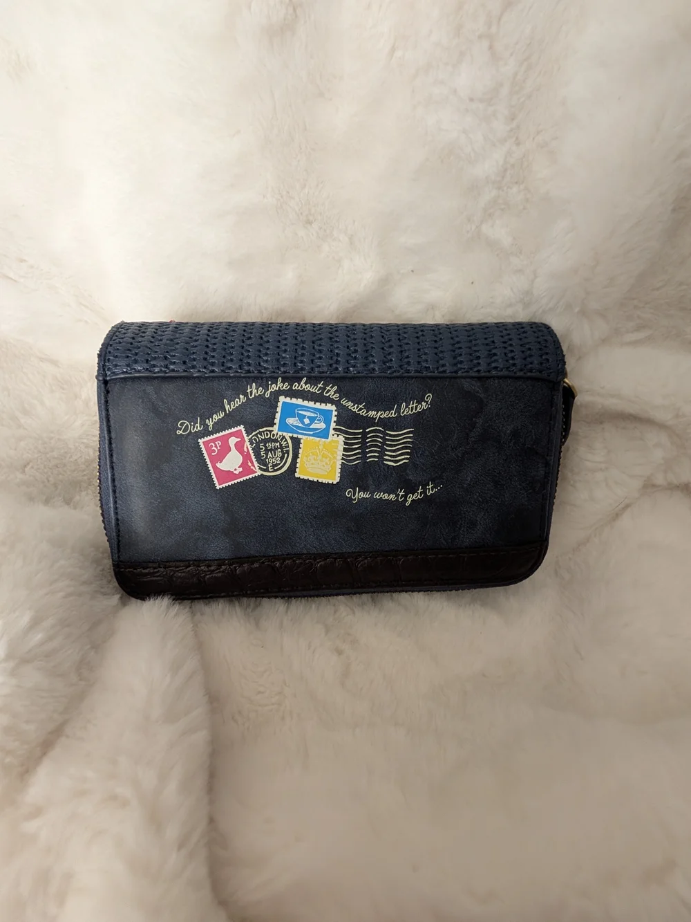 Vendula Post Office Navy and Black Top-Handle Bag with Matching Wallet & Keyring